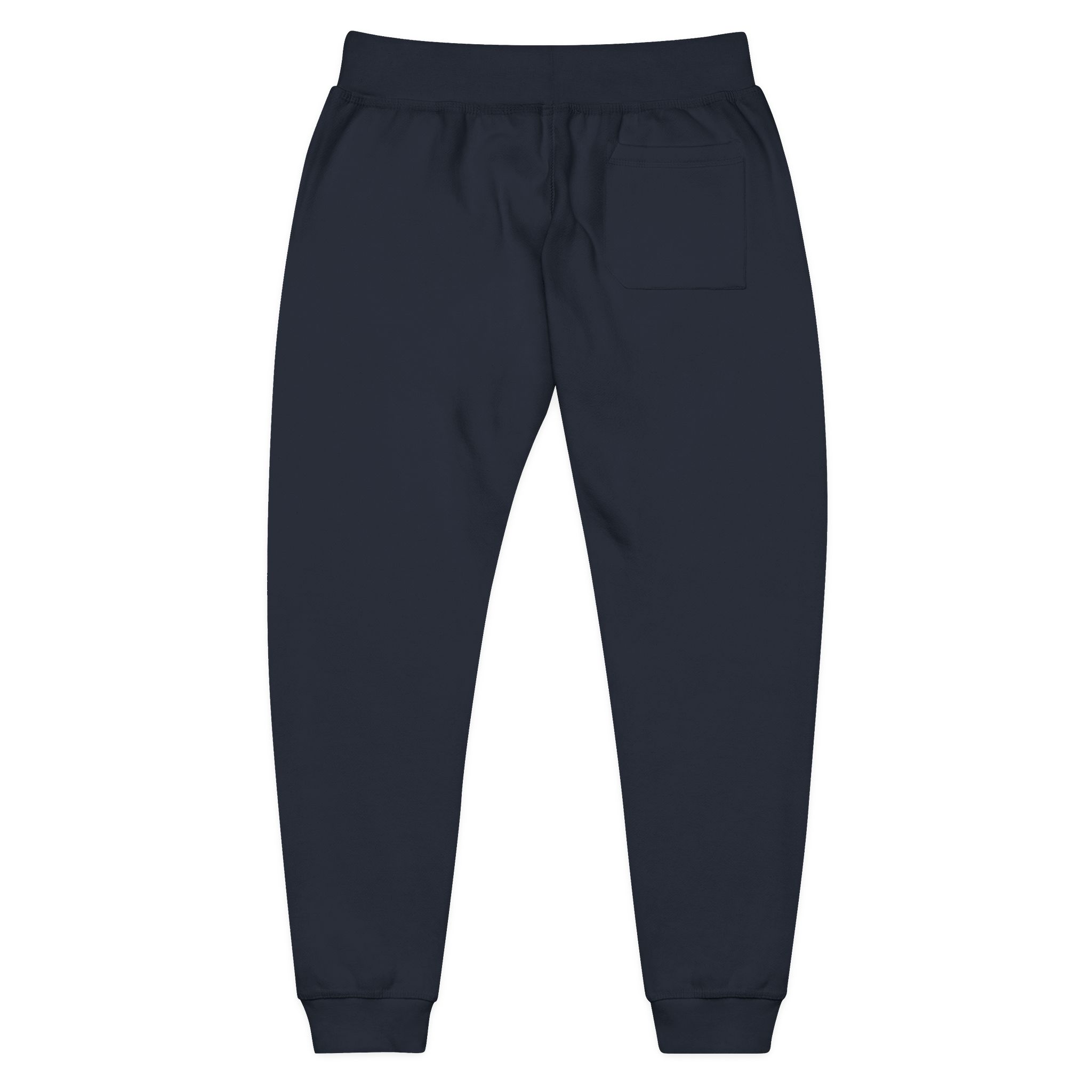 Embroidered Fleece Sweatpants — Minimal White Joggers - Image 17