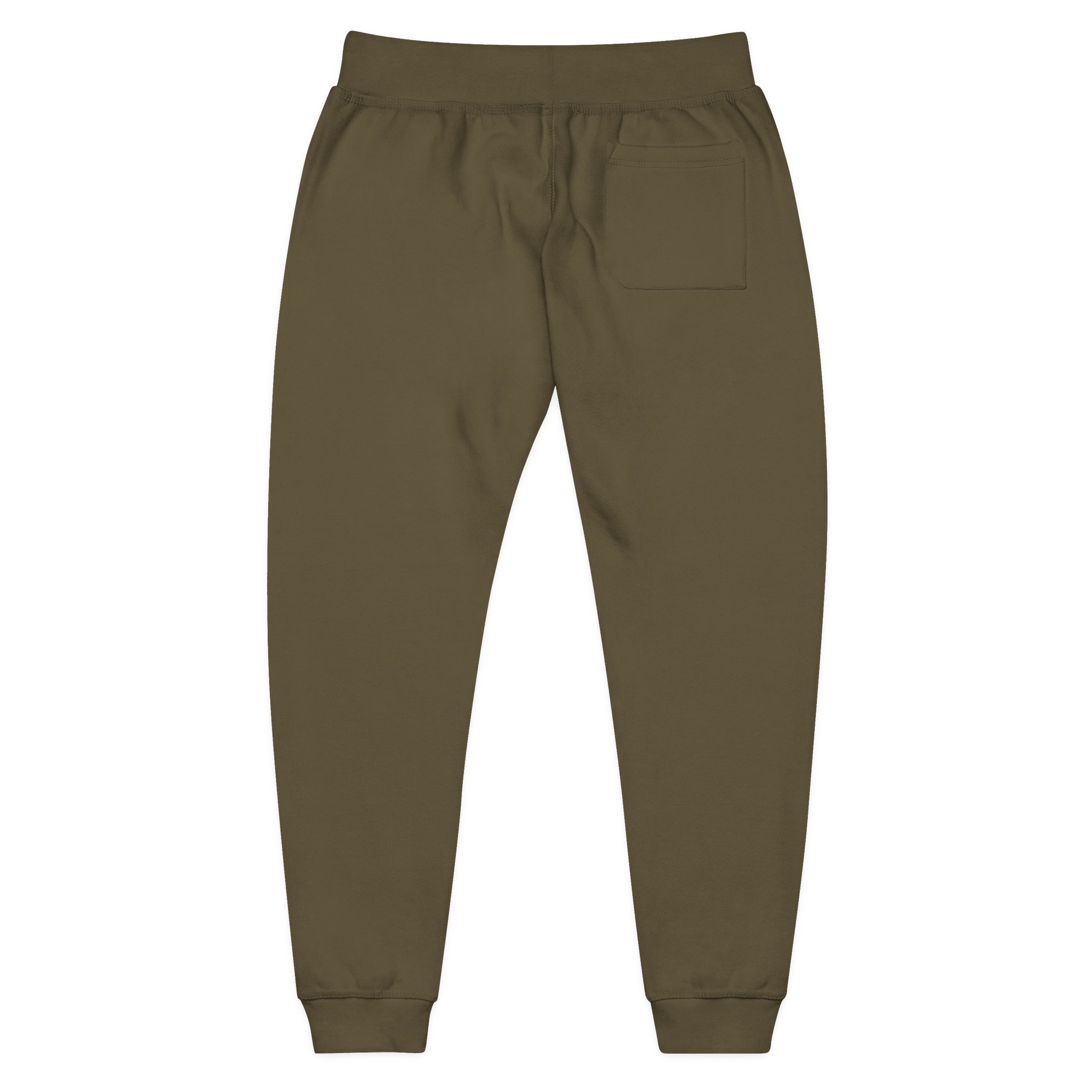 Embroidered Fleece Sweatpants — Minimal White Joggers - Image 9