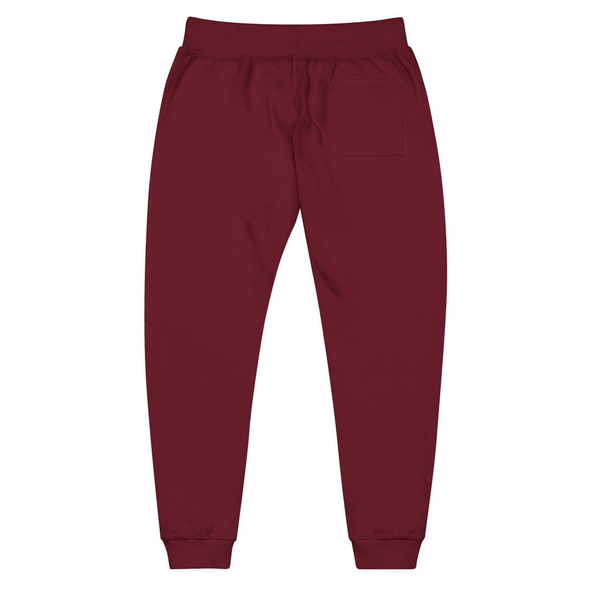 Embroidered Fleece Sweatpants — Minimal White Joggers - Image 25