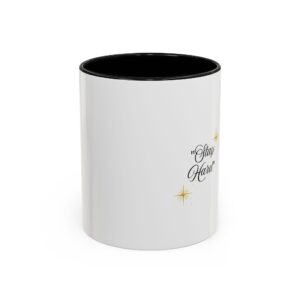 Stay Hard Accent Coffee Mug – Motivational Gold Script Design (11/15 oz)