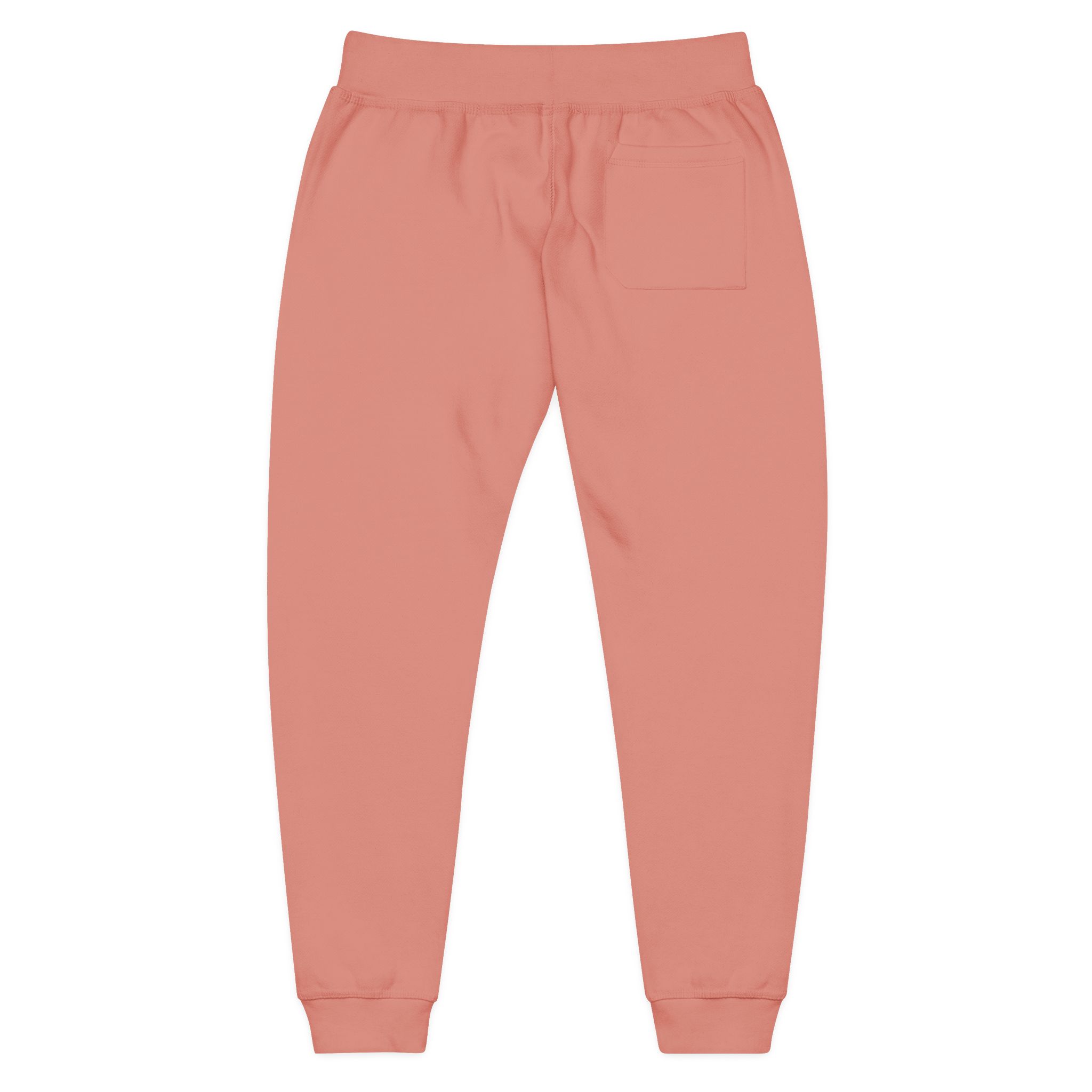 Embroidered Fleece Sweatpants — Minimal White Joggers - Image 5