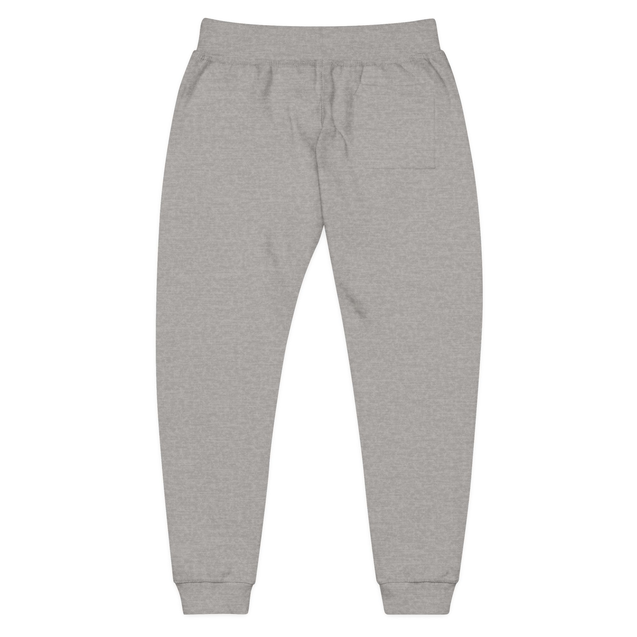 Embroidered Fleece Sweatpants — Minimal White Joggers - Image 13
