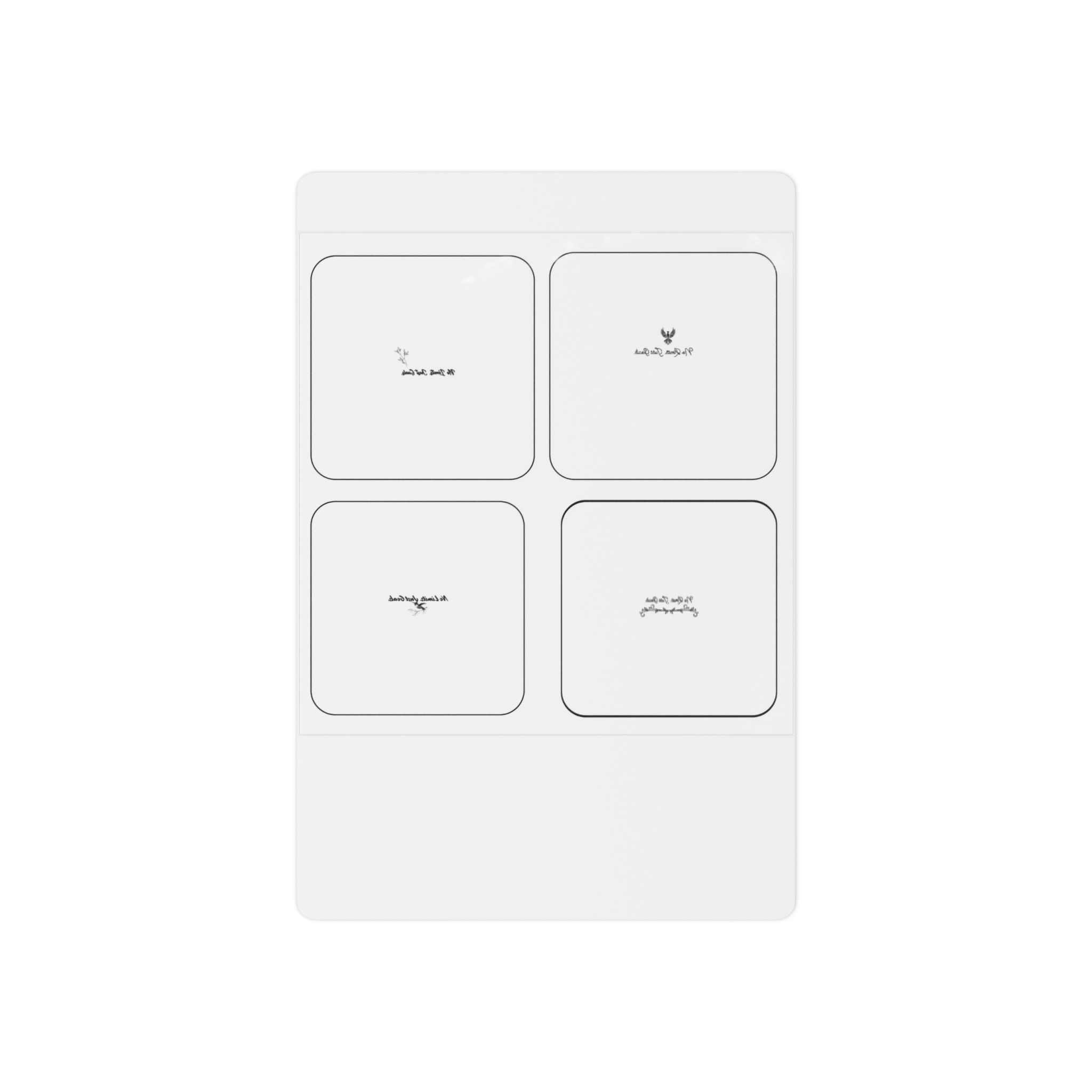 Minimal Micro Temporary Tattoos — Tiny Text & Symbols Set