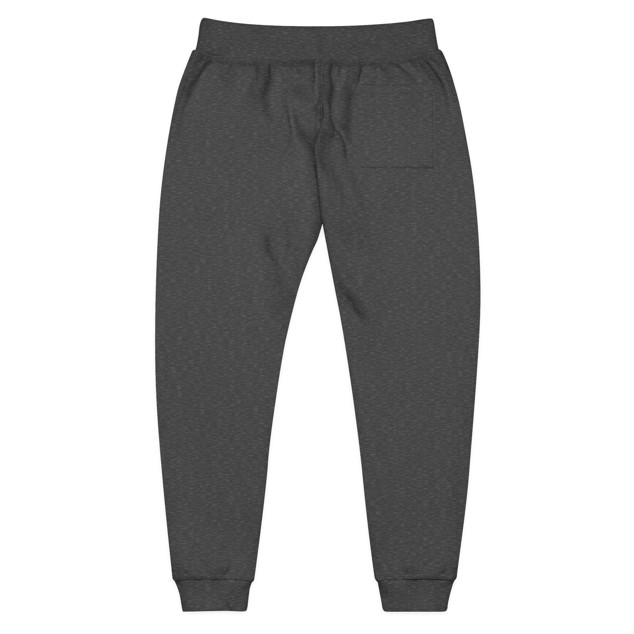 Embroidered Fleece Sweatpants — Minimal White Joggers - Image 21